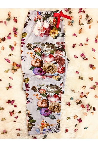 Altınay Floral Motif Γυναικεία καλοκαιρινή γυναικεία πυτζάμα βισκόζης χωρίς τσέπη