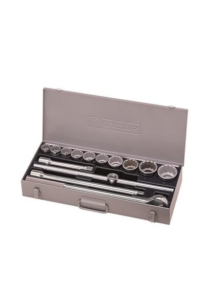 İzeltaş طقم مفاتيح ربط سداسية من إزيلتاش، 14 قطعة، مقاس 3/4 بوصة، كروم، مجموع...