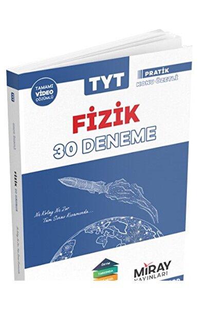 Miray Yayınları Miray Yks Tyt Fizik 30 Deneme Video Çözümlü