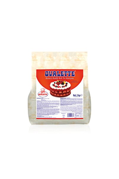 Genel Markalar Ovalette Kırmızı Kadife Kek Toz Karışımı 3 Kg