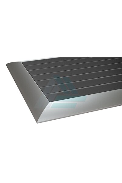 Ankadex 60x120cm Kauçuk Yüzeyli 25mm Yükseklikte Alüminyum Paspas (renk: Siyah