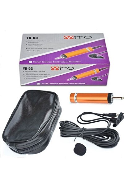 Mito Yk 03 Cardioid Gürültü Transmisyonlu Kablolu Yaka Mikrofonu
