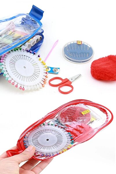 Hyd Çantalı Dikiş Seti Seyahat Tipi Pratik Dikiş Çantası