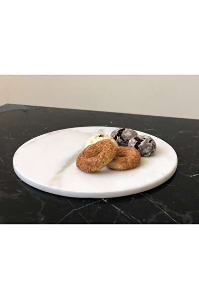 Modestmar Natural Marble Serving Plate Diameter: 35cm