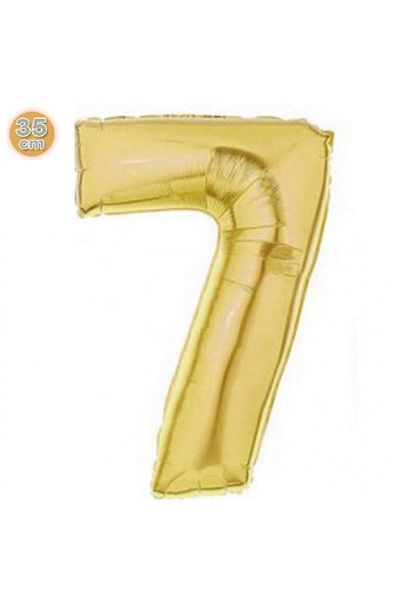 ikm balon Number Balloon Foil Small Size 16 Inch 35 Cm Gold 7