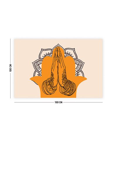 Vagonik Husa de perete Namaste Yoga - Covor 150x100 cm