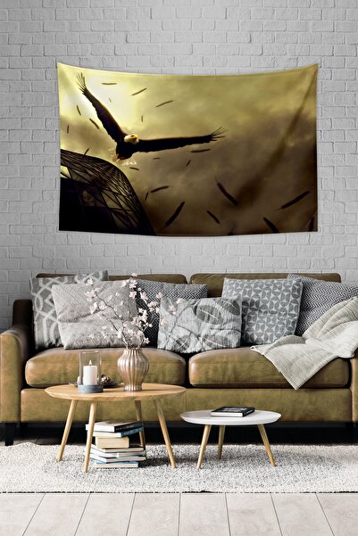 Vagonik Okrasna tapeta sa orlom Tepih strane 150 X 100 cm