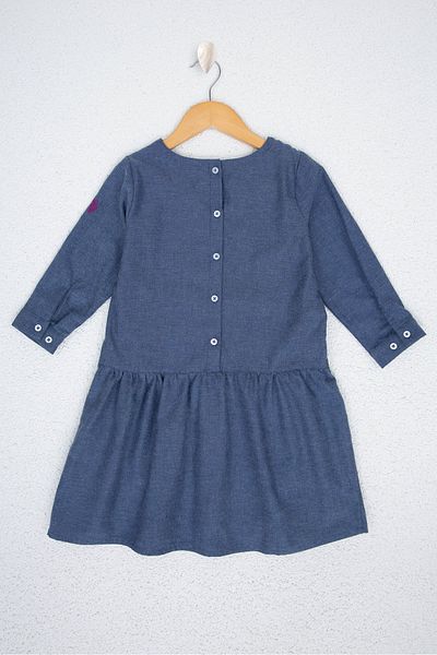 U.S. Polo Assn. Rochie țesută pentru fete albastre
