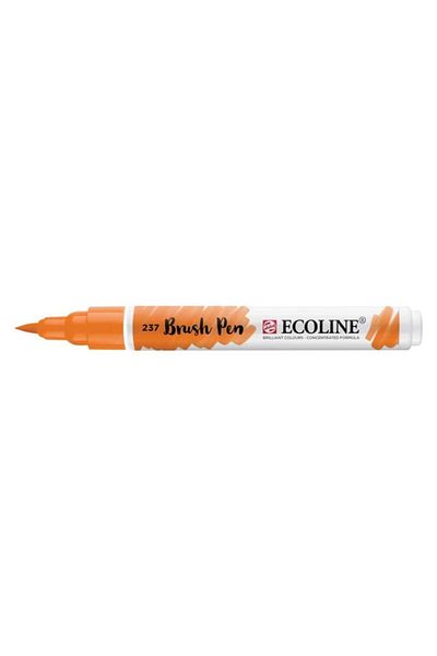 Talens Ecoline 237 Deep Orange Brush Pen - Brush Tip Pen