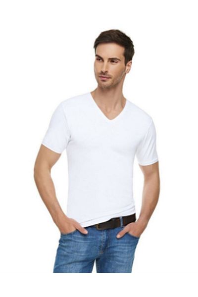 Tutku Elit Εσωρούχο Elastan V-Neck 2 Pack (ασπρόμαυρο)