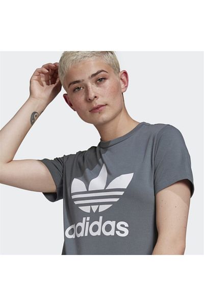 adidas Tricou pentru damă, gri Trefoil