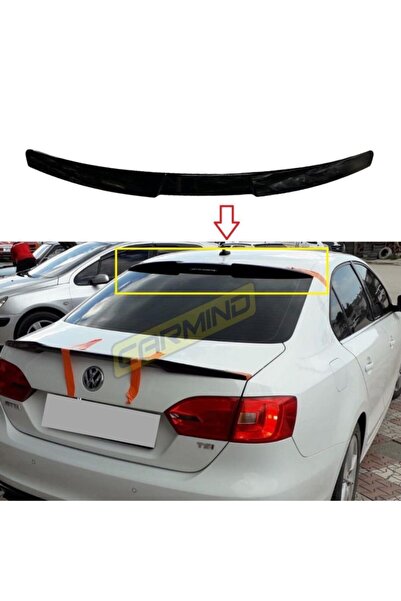 Carmind Volkswagen Jetta Mk6 Cam Üstü Rs Spoiler Piano Black 2012-2018