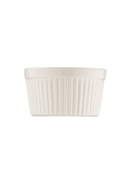 Bonna Porselen Bonna 6'lı Optiva Rölyefli Sufle Kabı 210 Cc 9 Cm