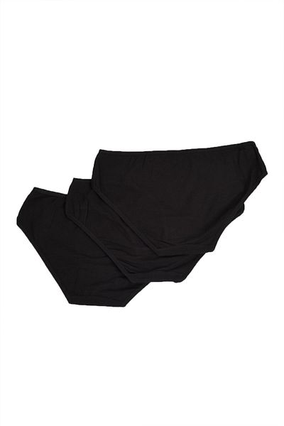bonbonetti Pachet de 3 chiloți negri pentru femei - 100% bumbac