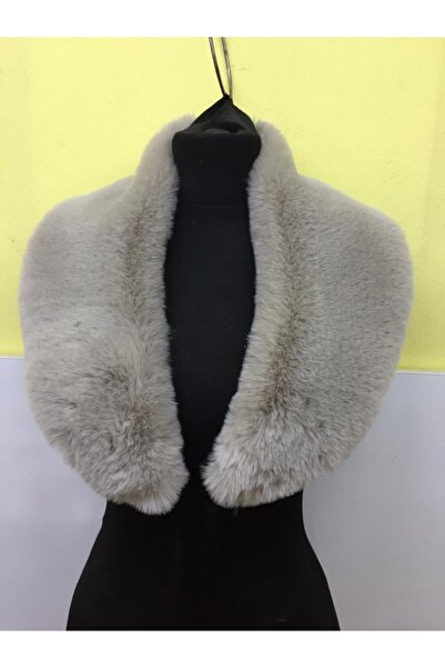 kurkyaka Kadın Vizon İmitasyon Kürk Şal Yaka