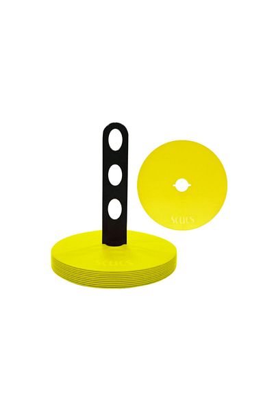SCUCS Yellow Flat Rubber Bowl 10 Pieces