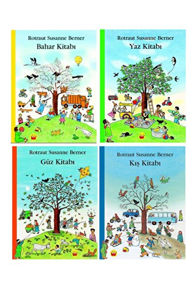 peta kitap Rotraut Susanne Berner Bahar – Yaz – Güz – Kış Kitabı