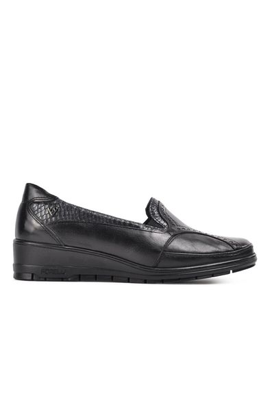 Forelli 25109 Negru în interior și în exterior, din piele naturală, pantofi casual confortabili