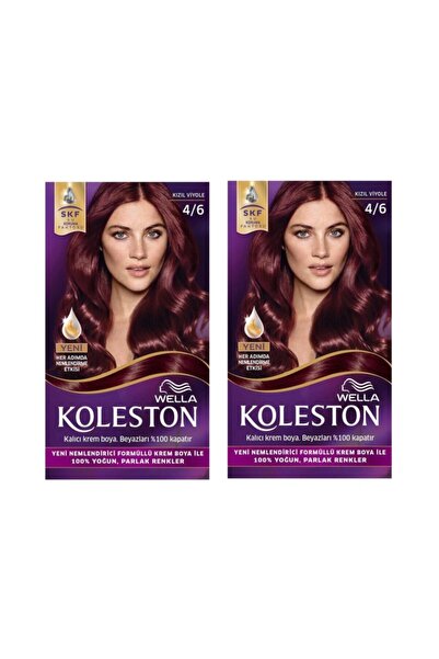 Wella Koleston Kit Saç Boyası 4/6 K.Viyole x 2 Adet