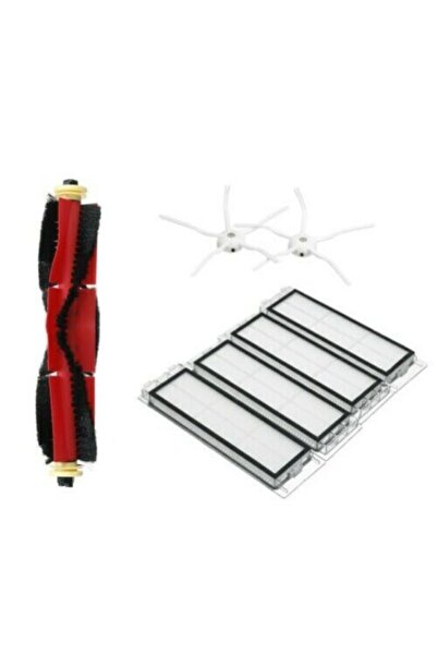 Xiaomi Σετ κύριας βούρτσας νέας γενιάς Roborock S50 S51 S6 S5 Max - 7 τεμάχια, φίλτρο Hepe και πλαϊνή βούρτσα με 5 βραχίονες