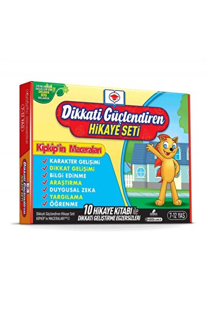 Adeda Yayınları Dikkati Güçlendiren Hikaye Seti - Kip Kip'in Maceraları Kutulu Set (10 Kitap Takım) / 9786056981432