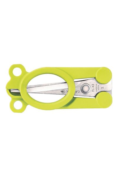Kangaro FL-43/y Green Folding Scissors 112mm