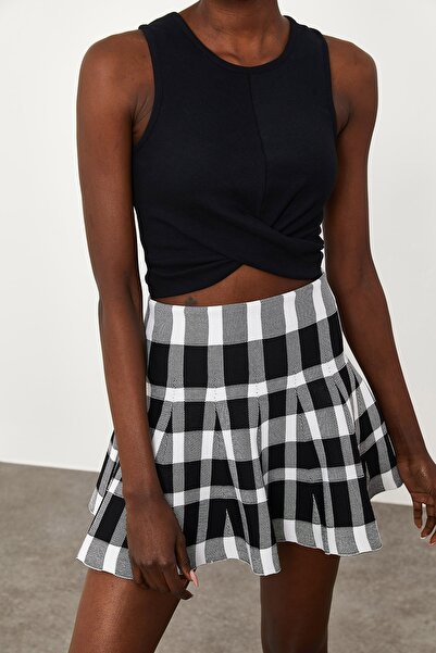 XHAN Bluză de damă cu detaliu cruce neagră 1KZK2-11576-02