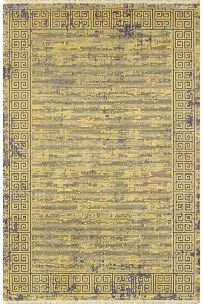 Artemis Halı Artemis Rainbow 5915b Siyah Sarı Halı 160*230