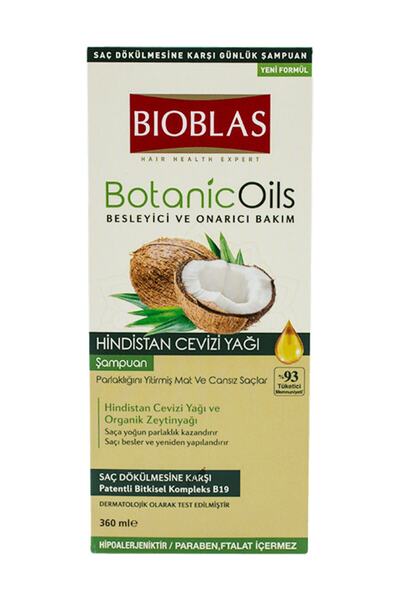 Bioblas Botanicoils Coconut Oil Shampoo - 360 Ml, for Very Dry Hair