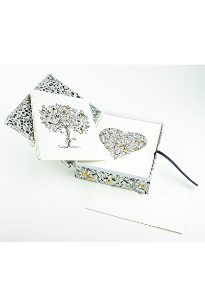 Edam Yayınları Esrarengiz Bahçe 12 Adet Tebrik Kartı ve Zarfı (Kutulu) - Joha...