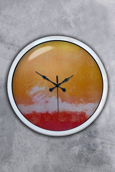 Kasva Concept Gift 40 cm White Metal Cool Wall Clock