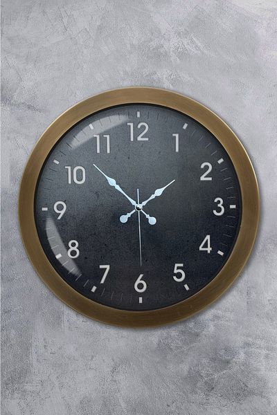 Kasva Concept Gift 36 cm Antique Metal Classic Wall Clock