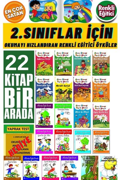 Ata Yayıncılık 2.sınıf Çocukların Zevkle Okuyacağı 22'li Hikaye Seti