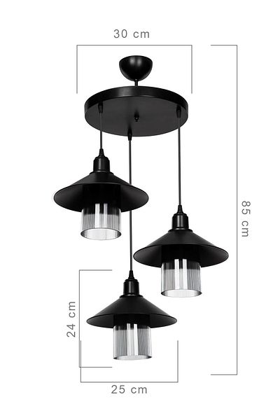 MANO Inka 3-Piece Black Optical Smoked Head