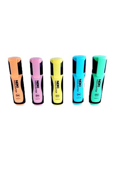 Noki Pastel Highlighter 9000p 5-Piece Marking Pen Point