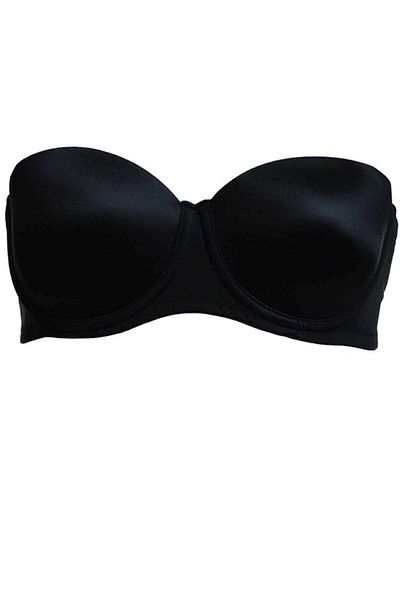 Pierre Cardin Γυναικείο Μαύρο 6021 Underwire Strapless Διάφανο Strapless Micro σουτιέν