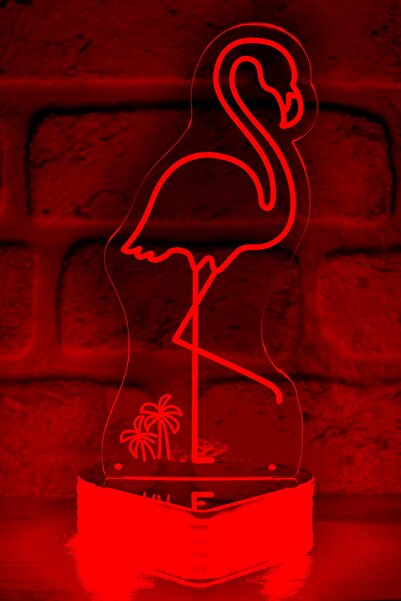 Hediye Kovanı Flamingo 3D Led Lamp
