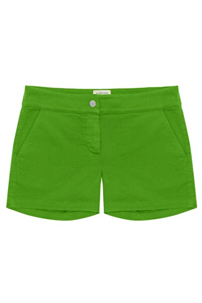 LAGRANZE Women's Green Chino Shorts