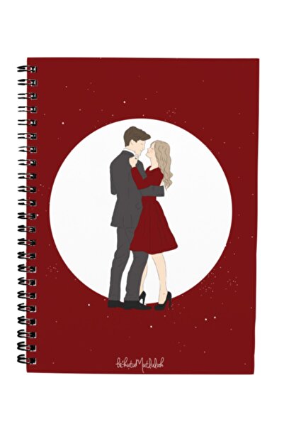 Bikutumutluluk Gift - N045 A5 Design Spiral Notebook - Romantic Dance