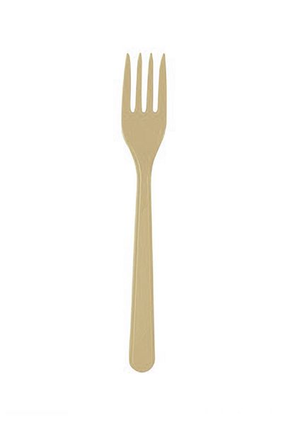 Kazanabil Plastic Party and Picnic Fork Cream 25 Pieces