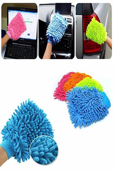 Pembe Mikrofiber Temizlik Eldiveni U47, Hızlı ve Etkili Temizlik İçin.