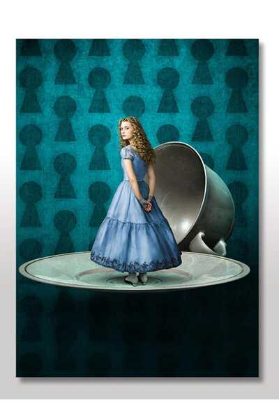 Cakatablo 25cmX35cm Ahşap Tablo Alice Harikalar Diyarında