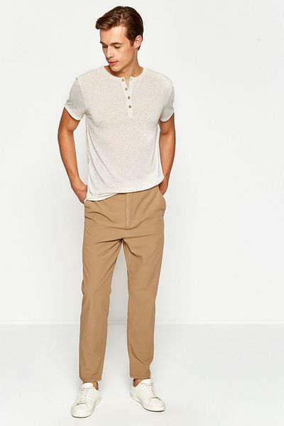Koton Men's Beige Trousers 7YAM49710NW