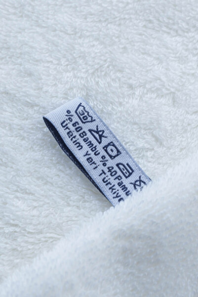 English Home Банний рушник Leafy Bamboo 70X140 Cm Кремовий