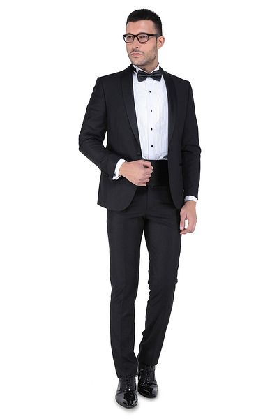 Buenza Black Tuxedo 120S Suit - 3W3M0417D039