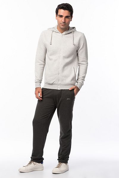 Slazenger Γκρι Ανδρικό Φούτερ - Oteks - ST17PE023-250