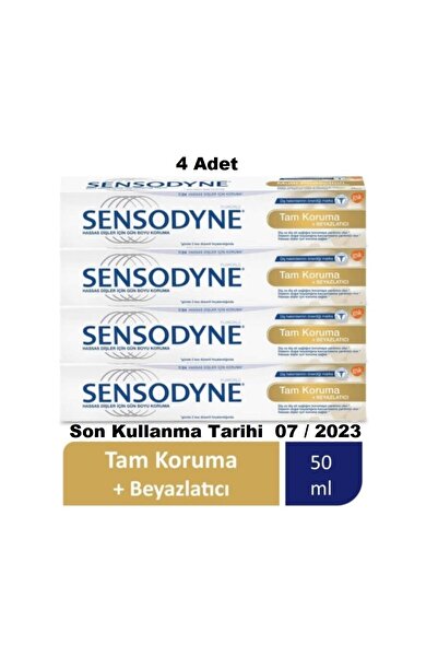 Sensodyne Tam Koruma Ve Beyazlatıcı Hassas Dişler Için 50ml - 4 Adet