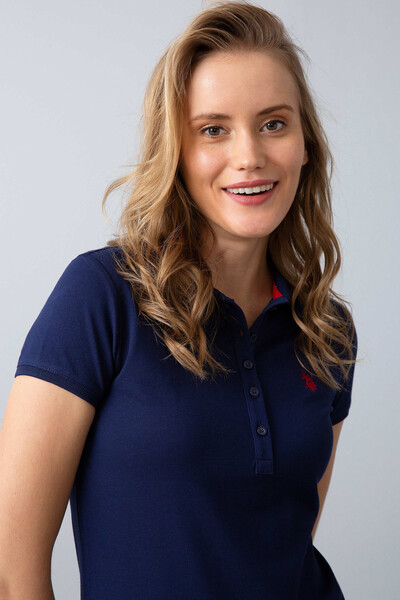U.S. Polo Assn. Tricou cu gât polo de damă G082GL011.000793234