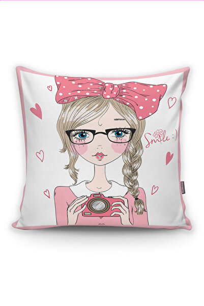 Realhomes Fashion Girl Digital Printed Modern Pillow Cushion Cover