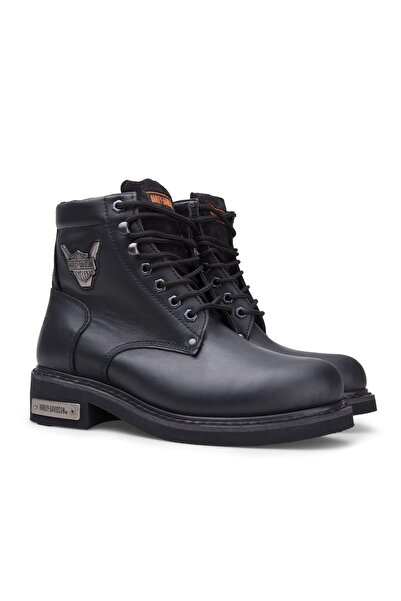 Harley Davidson Ανδρικές μαύρες μπότες από γνήσιο δέρμα - 025M100109 -9